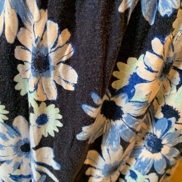 JUSTICE Blue Floral Sleeveless Tunic size 10 - Picture 5 of 5